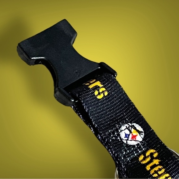 STEELERS Logo 24” Dog Collar Black Gold - Picture 5 of 9
